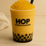 Mango Popping Boba Milkshake