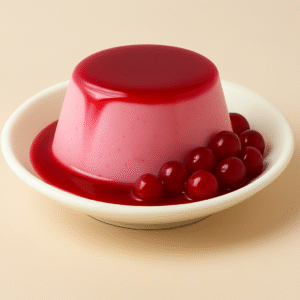 Raspberry-jelly-pudding